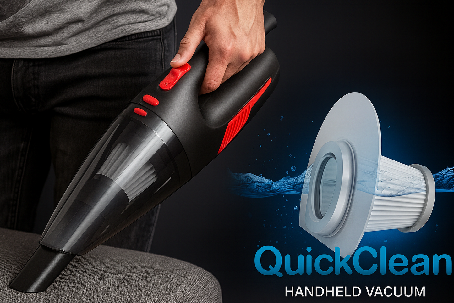 The Ultimate QuickClean Handheld Vacuum